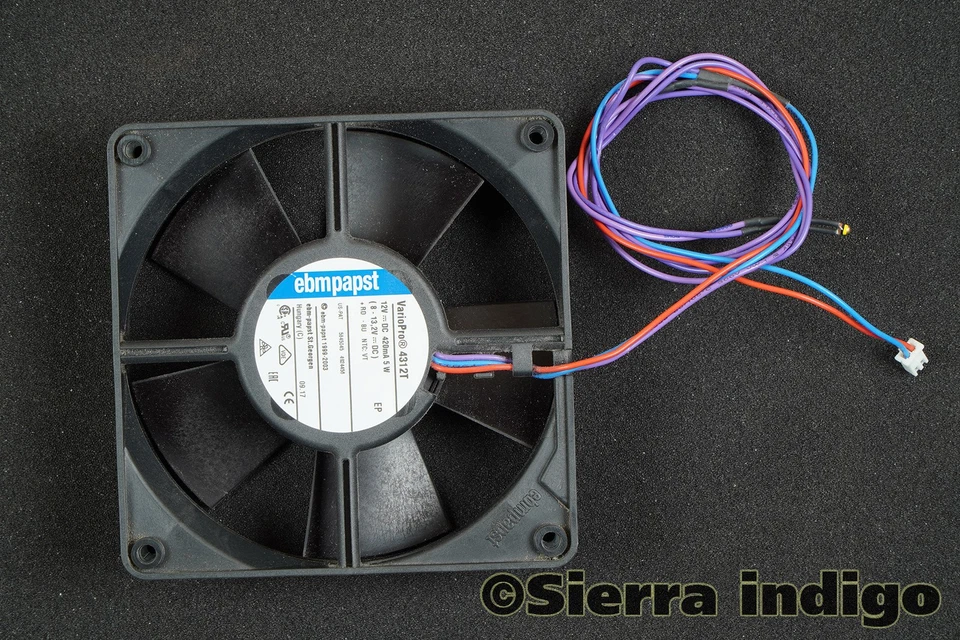 Ebmpapst VarioPro 4312T 120mm x 32mm DC12V 420mA 2-Pin 2-Wire - Image 1 of 1
