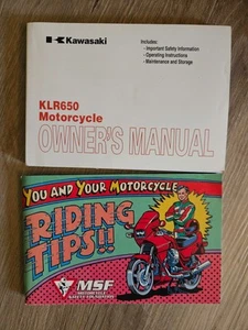 Nuevo de Lote Antiguo Kawasaki 2008 KLR650 motocicleta KL650E8F manual del propietario P/N 99987-1438 - Imagen 1 de 4