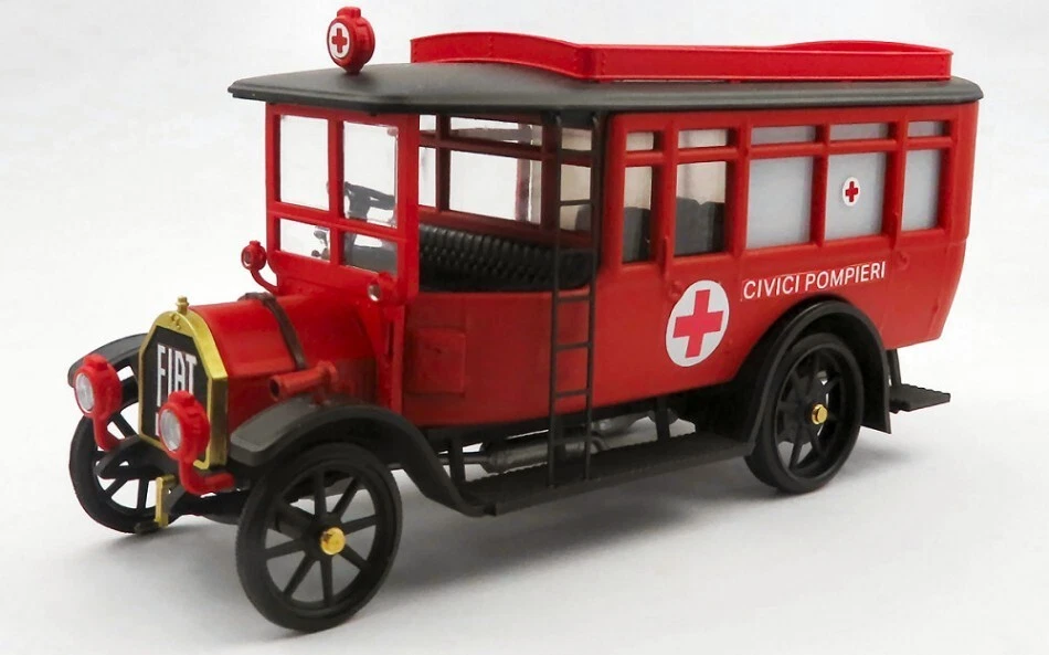 FIAT 15 TER 1920 OMNIBUS AMBULANZA CIVICI POMPIERI 1:43 - Immagine 1 di 1
