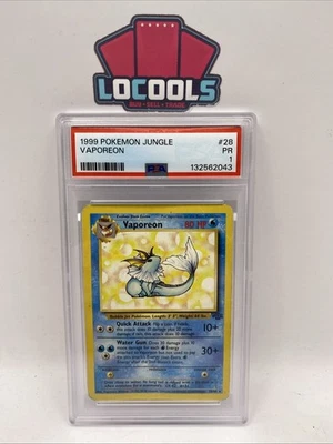 1999 POKEMON JUNGLE #28 VAPOREON PSA 1 - Image 1 of 2