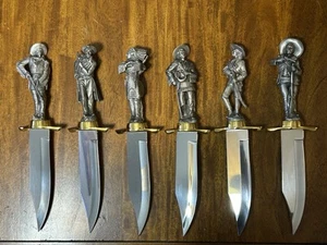 Franklin Mint Legends of the Old West Knife Set (6) - Picture 1 of 11