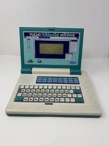 Vtech Talking Whiz Kid Notebook For Parts Vintage Learning Laptop Computer Teal - Picture 1 of 5
