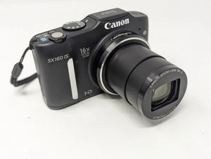 Canon PowerShot SX160 IS 16,0 megapixel fotocamera digitale nera ottime condizioni - Foto 1 di 7
