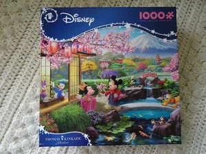 Disney Thomas Kinkade MICKEY and MINNIE in JAPAN 1000 piece Puzzle New - Picture 1 of 2