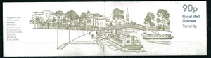 GREAT BRITAIN 1977 BOOKLET: 90p "CANALS", Scott Bk393,"REGENTS CANAL", MNH - Picture 1 of 2