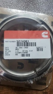 CUMMINS CLAMP,V BAND 5274381, 8.9 liter ISC/ISL engines. - Picture 1 of 1