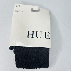 Hue Quatrefoil Black Size S/ M With Control Top 1 Pair Pack