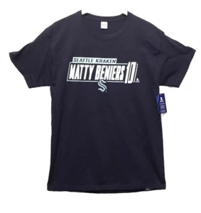 Seattle Kraken NHLPA Matty Beniers #10 Short Sleeve Tee Navy M Neu Hanes Unisex - Bild 1 von 14