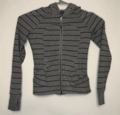 Lululemon Movement Sweatshirt Jacket Cayman Stripe Heathered Women’s Size 6 - Image 1 of 4