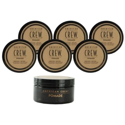 American Crew Classic Pomade 6 x 85 g mittlerer Halt geeignet für lockiges Haar