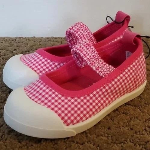 Toddler Girls Falls Creek Hot Pink Gingham Mary Jane Sneakers Size 7  strap NWT - Image 1 of 1