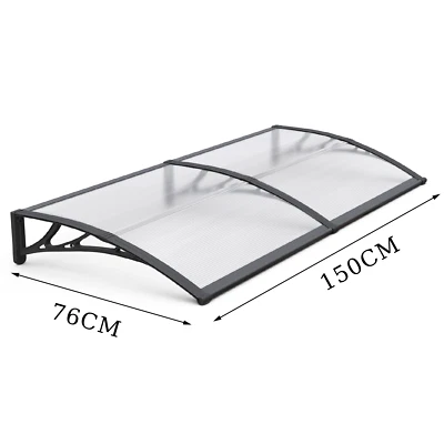 Auvent de Porte d'entrée Toit Auvent Marquise de Porte Exterieur Balcon - Photo 1/4