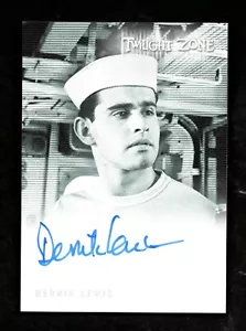 2019 Twilight Zone Autograph DERRIK LEWIS as Helmsman in The Thirty Fathom Grave - Picture 1 of 2