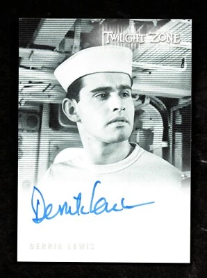 2019 Twilight Zone Autograph DERRIK LEWIS as Helmsman in The Thirty Fathom Grave - Image 1 of 2
