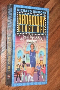 Lot of 2 NEW Richard Simmons On Broadway Workout VHS Tapes Blast Of & Tone Up on - Picture 1 of 12