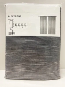 Ikea BLEKDRABA Curtains 57x98 " 1 pair, gradient beige gray 704.502.64 - NEW - Picture 1 of 2
