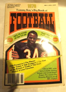 Tommy Kay's Big Book of NFL Football 1978 Walter Payton Terry Bradshaw VHTF - Imagen 1 de 15