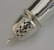 SUPERB ENGLISH SOLID STERLING SILVER MUFFINEER SUGAR CASTER SHAKER 1996 82g