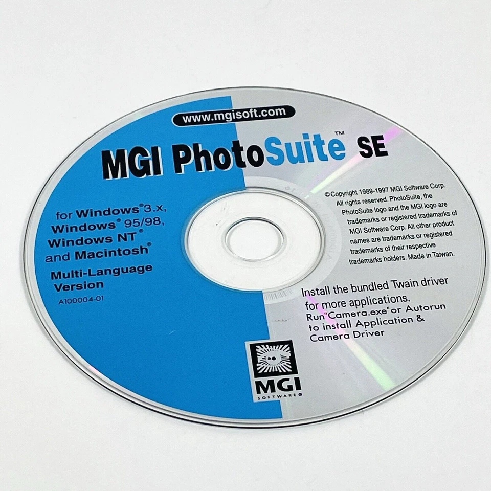 Software CD-ROM MGI PhotoSuite SE para Windows y Macintosh 1997 Foto 1 de 3