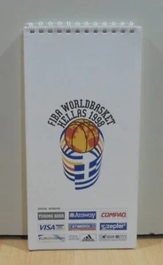FIBA WORLD BASKETBALL CHAMPIONSHIP ATHENS 1998 ADVERTISING NOTE BOOK - Picture 1 of 9