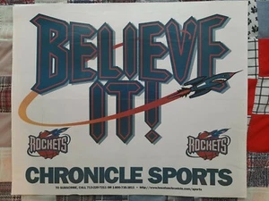 Houston Rockets GO Rockets Papier/Einlage Believe It! Chronik Poster - Bild 1 von 2
