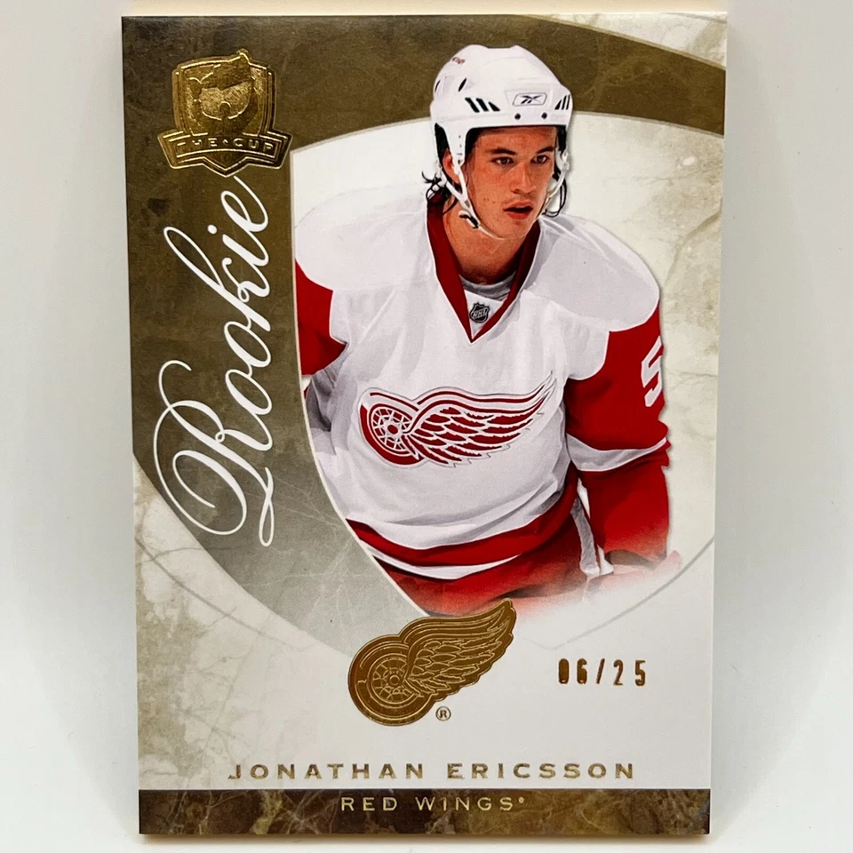 2008-09 Upper Deck The Cup Gold Jonathan Ericsson Auto Patch RC #99 /25 - Image 1 of 2