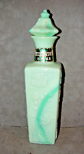 Jim Beam Liquor Decanter Bottle Royal Jade Mint Marbled Whiskey Decanter 12.5"