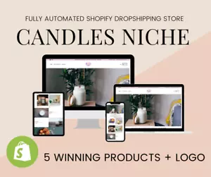🥇 CANDLE NICHE Fully Automated Dropshipping Store Website + candlesretail.com - Picture 1 of 3