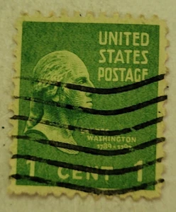 VINTAGE ~ U.S. Postage Stamp ~ George Washington 1789-1797 ~ 1¢ Green Stamp - X3 - Picture 1 of 7