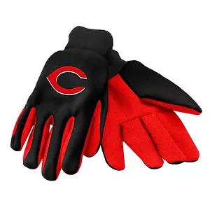 Guantes rojos Cincinnati logotipo deportivo utilitario trabajo jardín NUEVOS color palma - Imagen 1 de 1