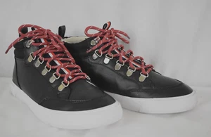Tommy Hilfiger Womens Black Casual Shoes High Tops Size 8M Lace Up - Picture 1 of 7