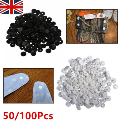50/100X KAM SNAPS T3 T5 Size Poppers Push Buttons Fasteners Studs Craft Sewing - Image 1 of 4