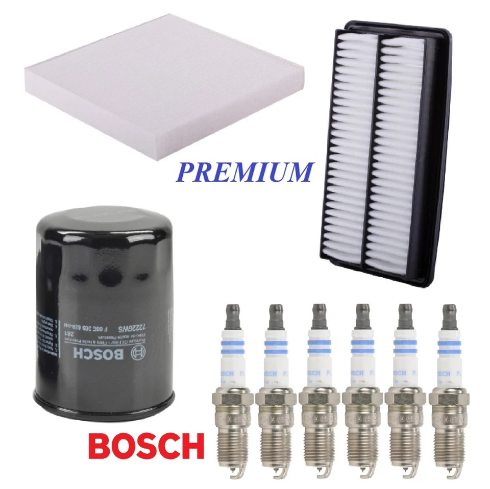 Tune Up Kit Air Cabin Oil Filters Spark Plugs For ACURA MDX V6 3.5L 2016-2020 - Image 1 of 1