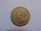 1854 P US Gold $2.50 Liberty Head Quarter Eagle