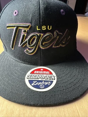 LSU Tigers Louisiana State Zephyr Large Logo Side Hat Adjustable Size - Image 1 of 4