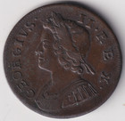 AUCTION START £1. GEORGE 2ND 1738 HALF-PENNY LOVELY CONDITION COIN [18]
