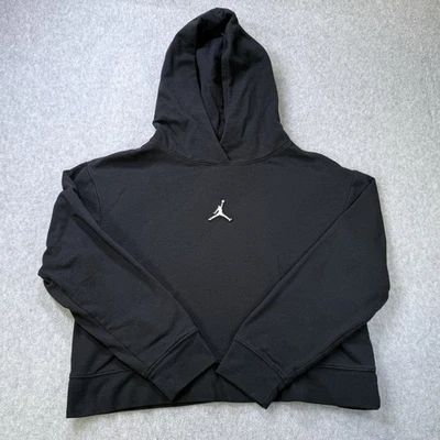 Jordan Youth Black Pullover Hoodie Size M 10-12 Years Jumpman Logo EST 1985 - Image 1 of 4