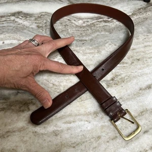 Cinturón Coach Marrón Cuero de Vaca Pulido Latón Sólido Cuero Estilo 5800 Talla 32 - Imagen 1 de 8