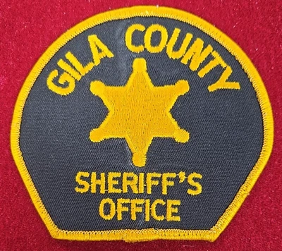 old style GILA COUNTY ARIZONA SHERIFF POLICE PATCH - Image 1 of 2