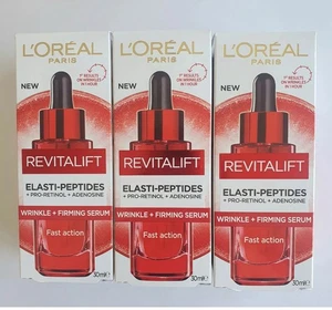 X3 Loreal Paris REVITALIFT Elasti-peptides Wrinkle Firming Serum 30ml -RRP $120 - Picture 1 of 4