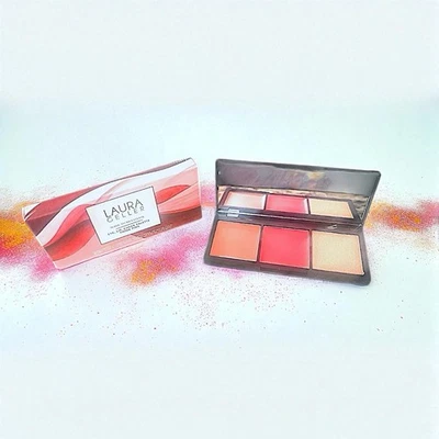 LAURA GELLER Multitasking Cream to Powder Trio Meet the Pinks Brand New in Box - Image 1 of 4