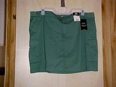 Lee Cargo Skort 女式 22 M 码格力中腰常规版型弹力腰带全新带标签 — 第 1/3 张图片