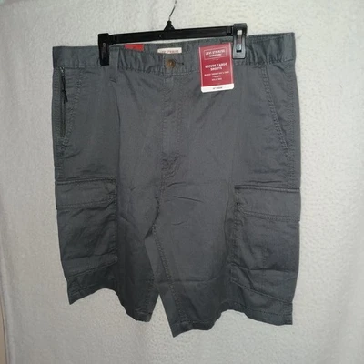 Pantalones Cortos Levi Strauss Carga Segura Para Hombre Talla 38 Gris 10" Entrepierna Calce Relajado (A4) Foto 1 de 4