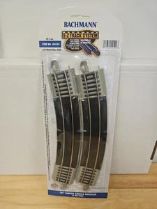 BACHMANN E-Z TRACK HO 18" RADIO CURVO RERAILER 2 secciones pista gris BAC44529 - Imagen 1 de 1
