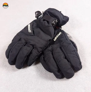 Spyder Gloves Black Gore-Tex Thinsulate Insulation Silver Men's Large - Picture 1 of 7