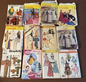Vintage Halloween Costume Sewing Patterns Lot of 12 McCalls Simplicity Butterick - Picture 1 of 17