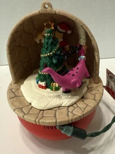 Hallmark Ornament: 1995 Fred and Dino | QLX7289 | Picapiedra - Imagen 1 de 6