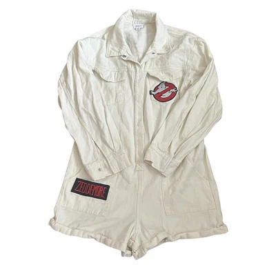 Disfraz de Cazafantasmas Halloween Juegos con disfraces Uniforme Mameluco Mono Adulto Demin Talla S Foto 1 de 4