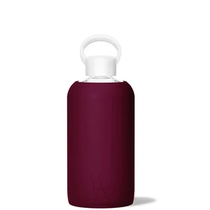 Bottiglia d'acqua BKR Big (1L/32oz) in vetro Valentina (Borgogna) con manicotto in silicone - Foto 1 di 1