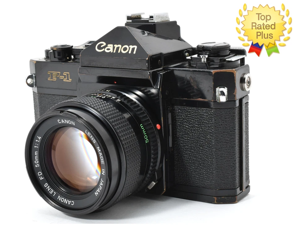 🎦 [Exc+5] Canon F-1 Late Model 35mm SLR Film Camera New FD NFD 50mm F/1.4 JAPAN - Image 1 of 4
